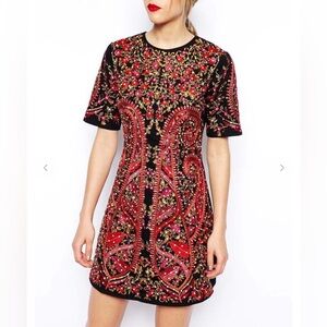 ASOS Premium Embroidered Shift Dress
